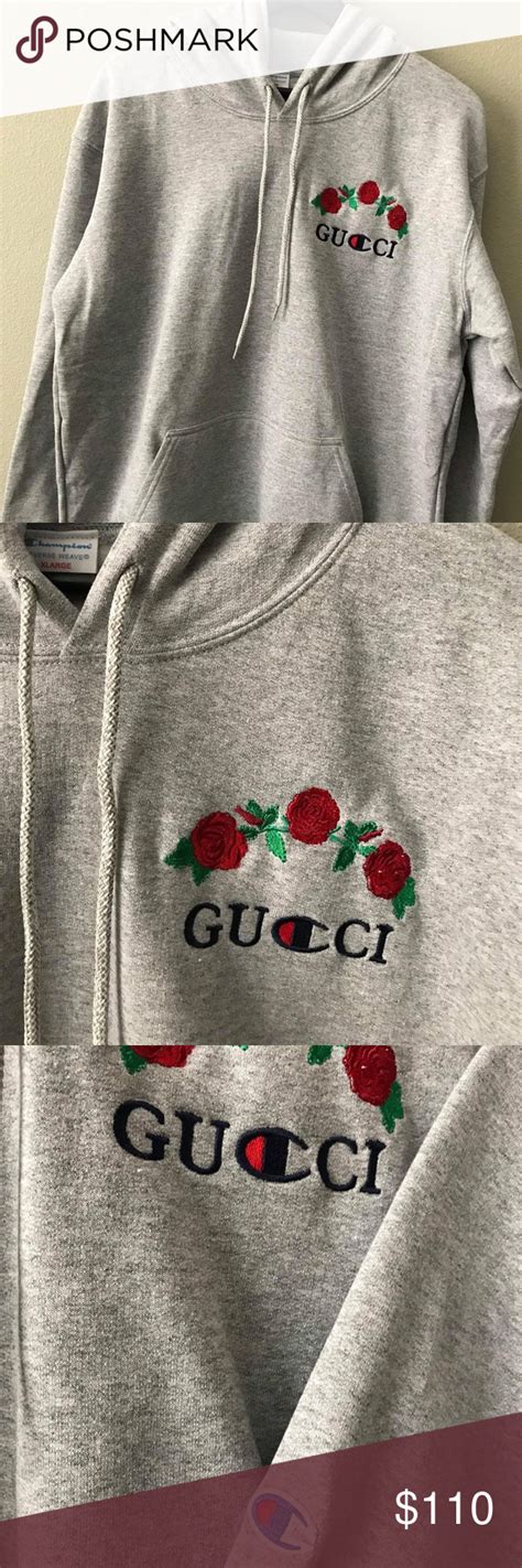 champion x gucci hoodie for sale|original gucci hoodie.